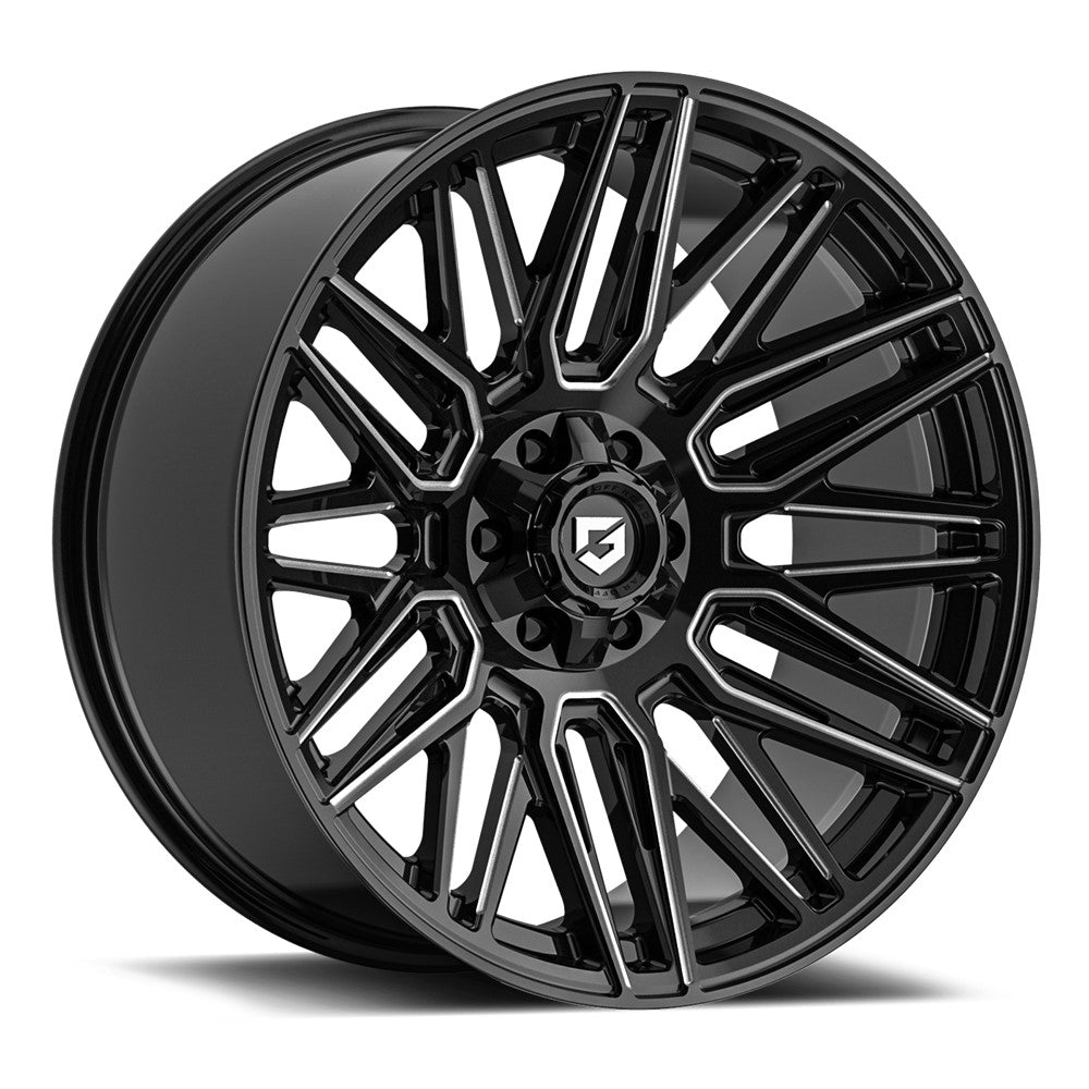 22x10 Gear Off Road 770BM Edge Gloss Black Milled Wheel 6x135/6x5.5 (10mm)