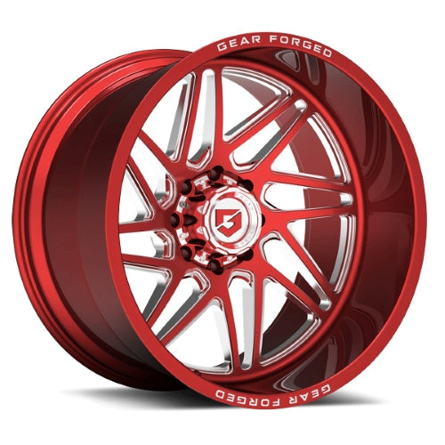 22x12 Gear Forged GF761RT Polished & Red Tint Clear Wheel 8x170 (-44mm)