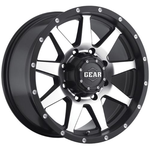 17x9 Gear Off Road 728MB Overdrive Black Wheel 8x6.5 +10