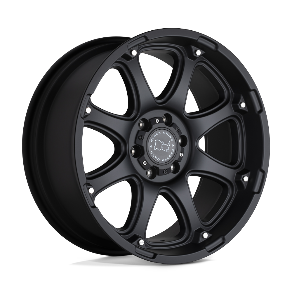 18x9 Black Rhino Glamis Matte Black Wheel 6x135 (-12mm)