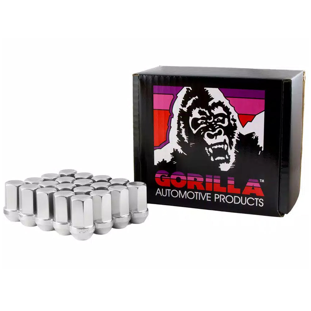 5 Lug Gorilla 7/16" Chrome Acorn Lug Kit 3/4 Hex with Key