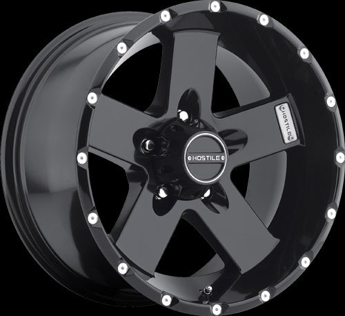 17x9 Hostile H100 Moab Asphalt (Satin Black) Wheel 6x135 (0mm)