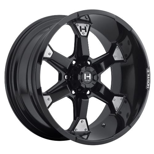 20x12 Hostile H101 Knuckles Asphalt (Satin Black) Wheel 6x135 (-44mm)