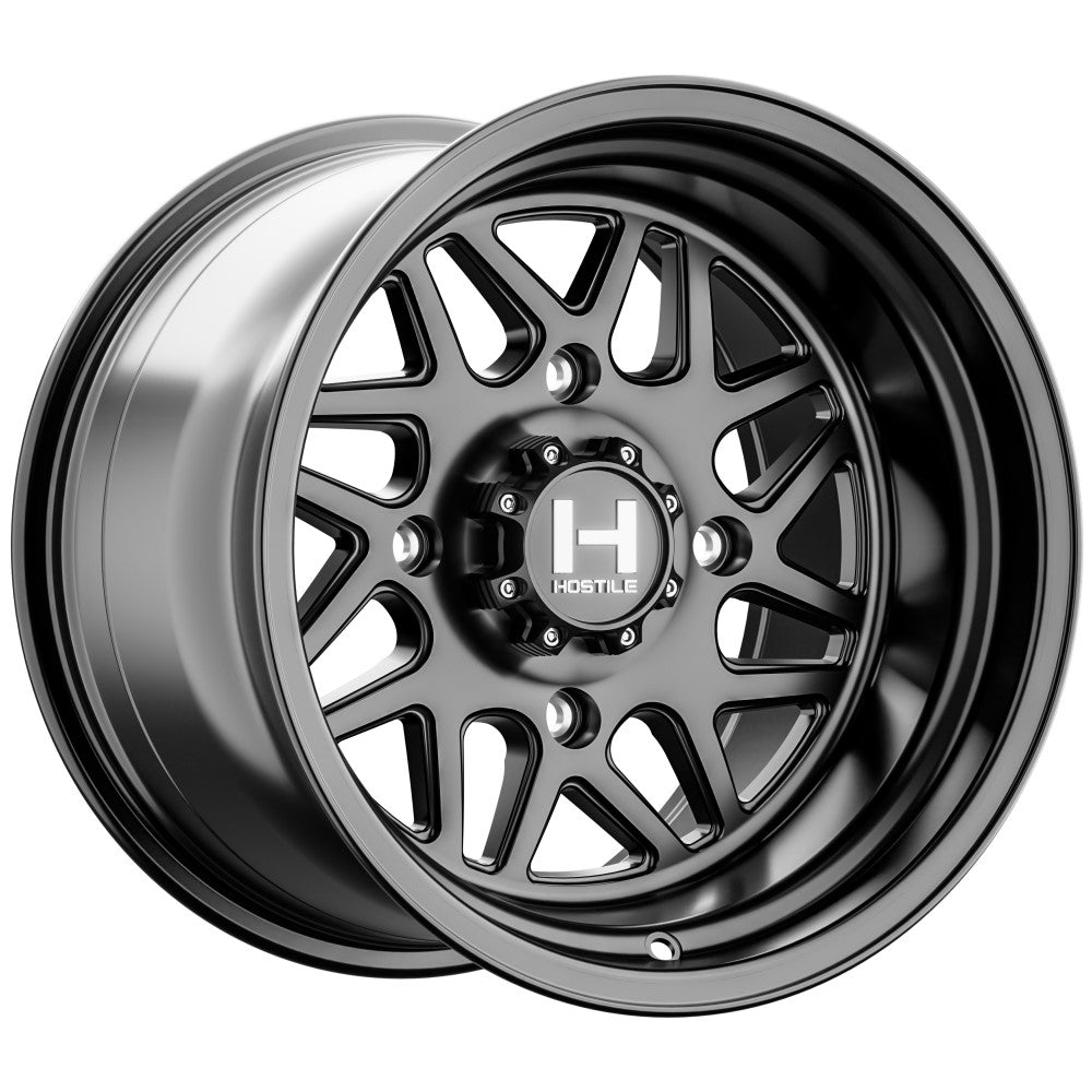 15x10 Hostile UTV H108 Sprocket Asphat (Satin Black) Wheel 4x110 (0mm)