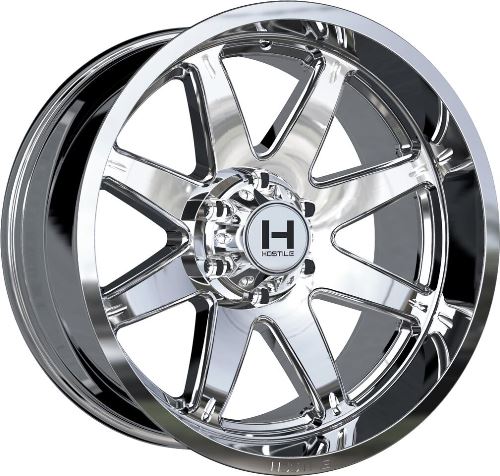 22x10 Hostile H109 Alpha Armor Plated (Chrome) Wheel 6x5.5 (-25mm)