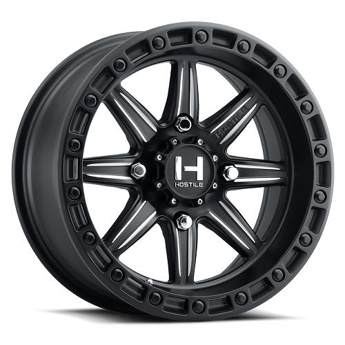 15x7 Hostile UTV H109 Alpha UTV Satin Black & Milled Wheel 4x156 (13mm)