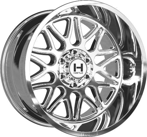 22x10 Hostile H111 Blaze Armor Plated (Chrome) Wheel 5x5 (-25mm)