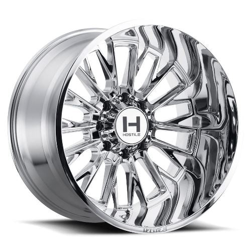 22x10 Hostile H114 Fury Armor Plated (Chrome) Wheel 8x180 (-25mm)