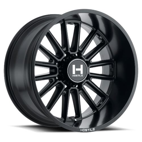 22x12 Hostile H115 Predator Asphalt (Satin Black) Wheel 8x180 (-44mm)