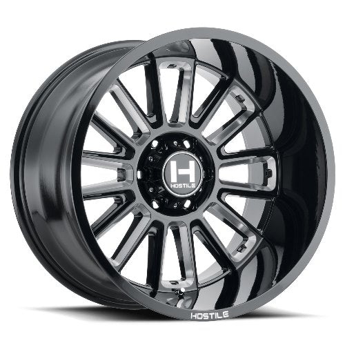 20x10 Hostile H115 Predator Blade Cut (Blk Milled) Wheel 5x150 (-19mm)