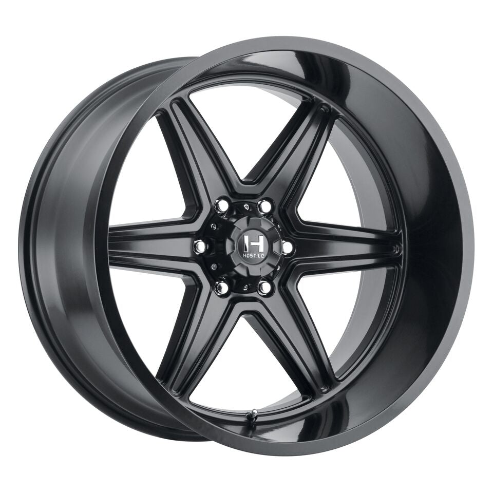 24x14 Hostile H117 Venom Blade Cut (Black & Milled) Wheel 6x5.5 (-83mm)
