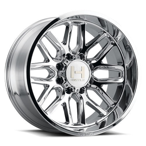 20x10 Hostile H120 Vulcan Armor Plated (Chrome) Wheel 8x180 (-19mm)