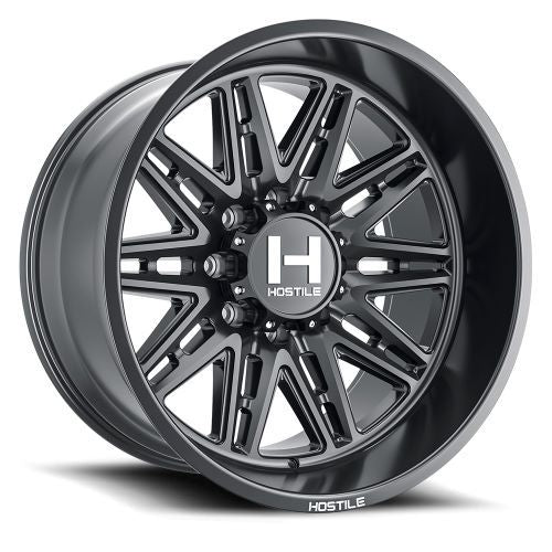 22x12 Hostile H126 Maniac Asphalt (Satin Black) Wheel 8x180 (-44mm)