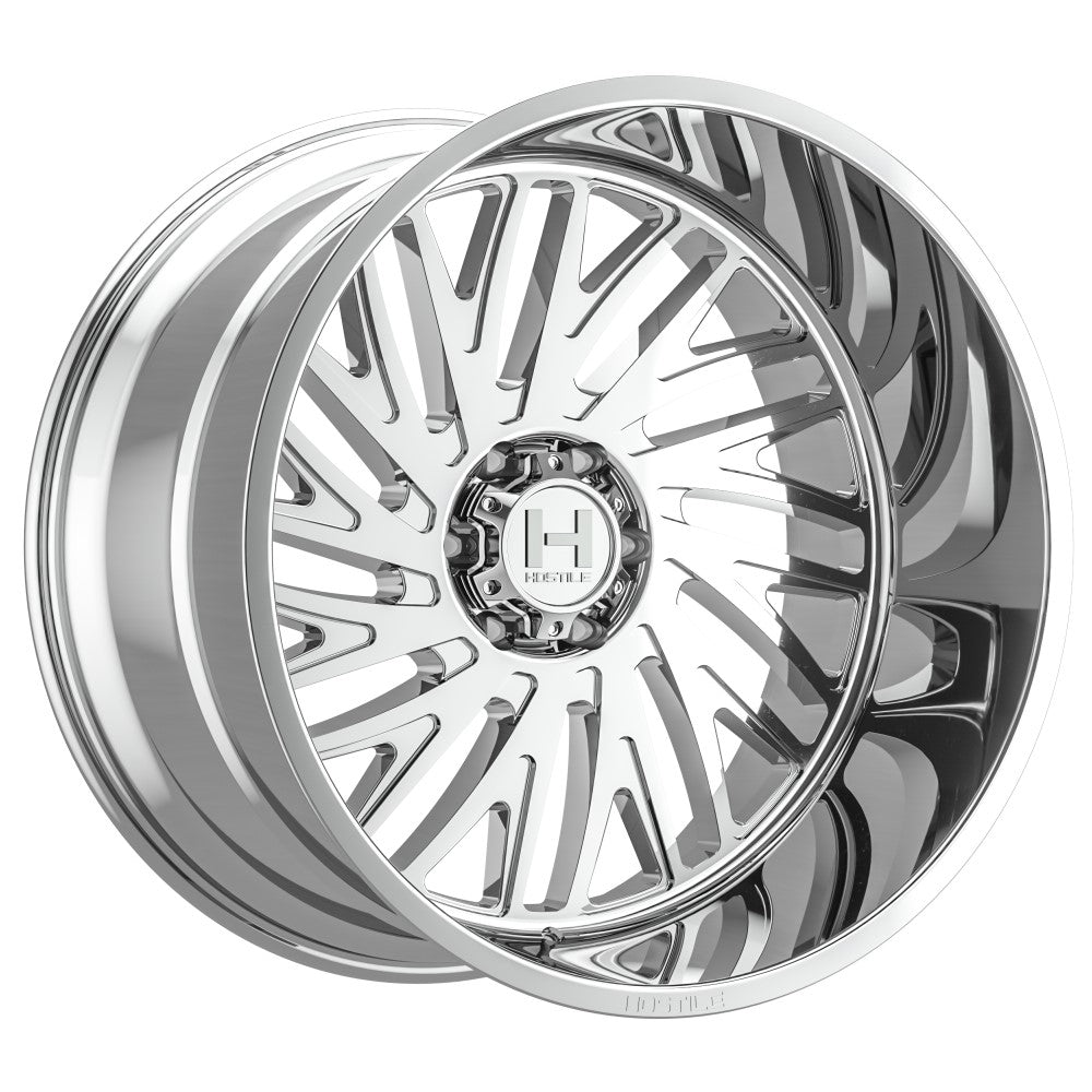24x12 Hostile H131 Syclone Armor Plated (Chrome) Wheel 6x5.5 (-44mm)
