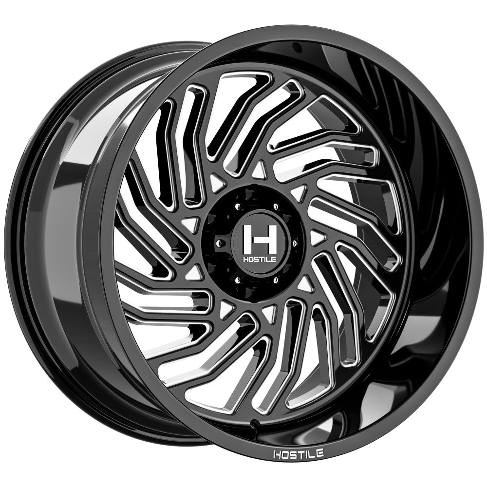 22x10 Hostile H140 Twister Blade Cut Wheel 6x5.5 (-25mm)