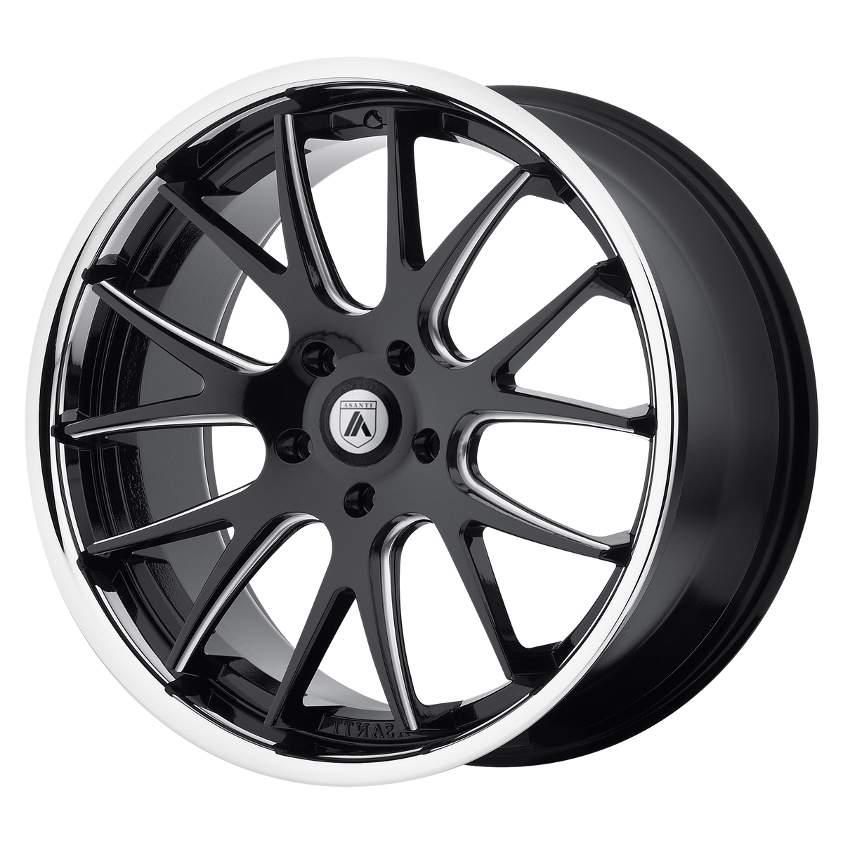 20x10 Asanti Black ABL-3 CASTOR Matte Black Milled SS Lip Wheel BLANK (XXmm)