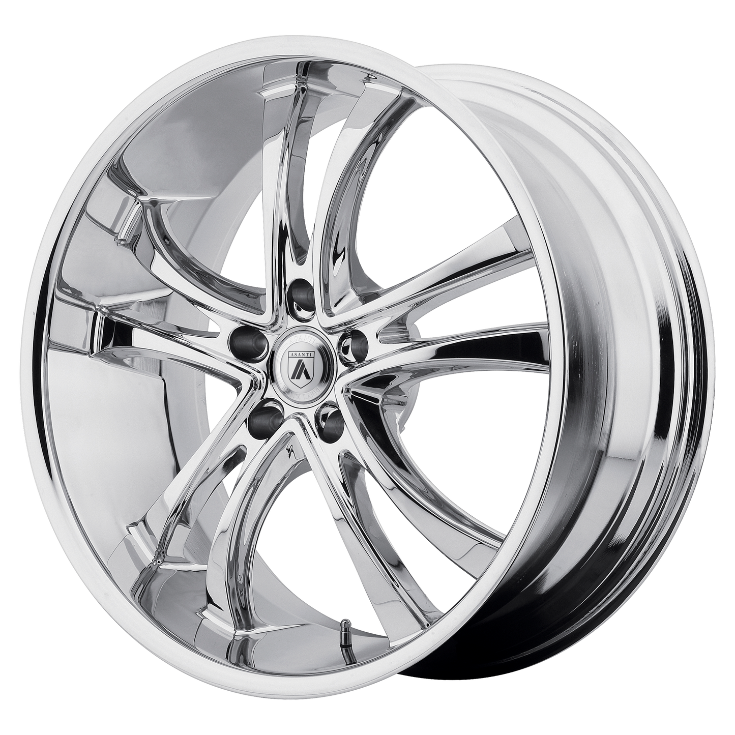 22x9 Asanti Black ABL-06 Chrome Wheel 5x112 (38mm)
