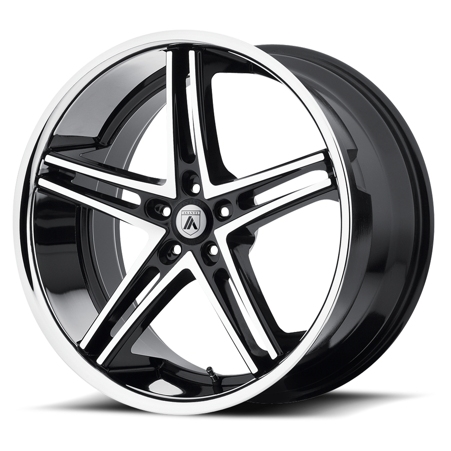 22x10 Asanti Black ABL-7 Machined Face with SS Lip Wheel 5x120 (20mm)
