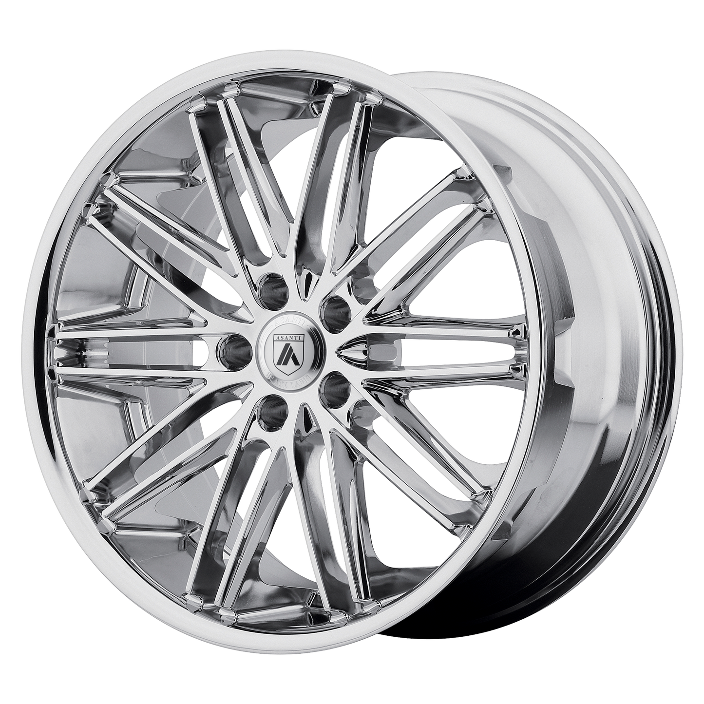 20x10 Asanti Black ABL-10 POLLUx Chrome Wheel 5x4.5 (38mm)