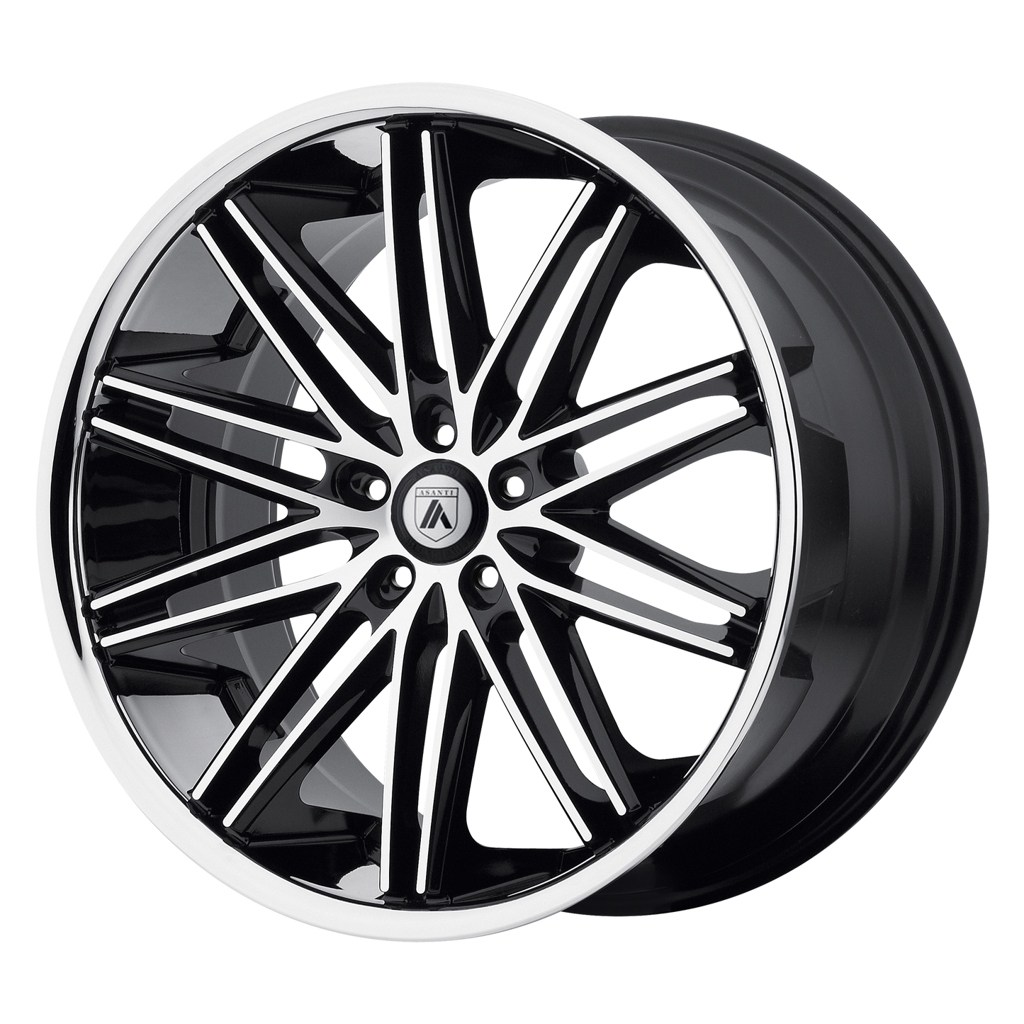20x8.5 Asanti Black ABL-10 POLLUX Machined Face SS Lip Wheel 5x120 (35mm)