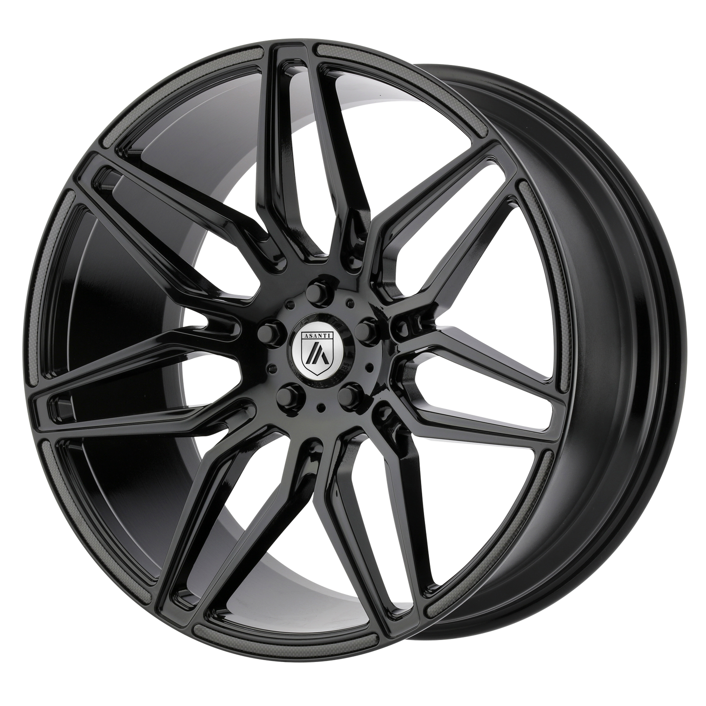 22x9 Asanti Black ABL-11 SIRIUS Gloss Black Wheel 5x115 (15mm)