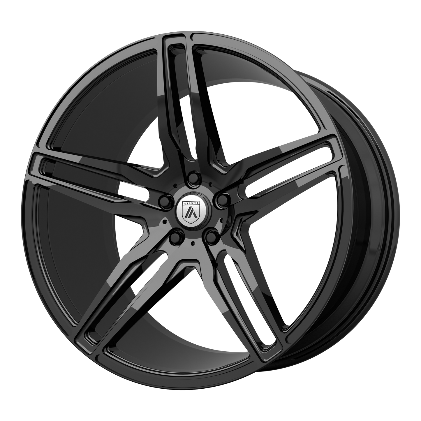 22x10.5 Asanti Black ABL-12 ORION Gloss Black Wheel 5x115 (25mm)