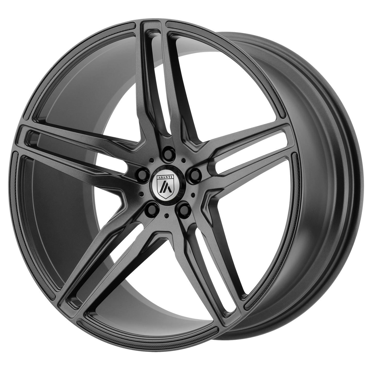 20x8.5 Asanti Black ABL-12 ORION Matte Graphite Wheel 5x112 (38mm)