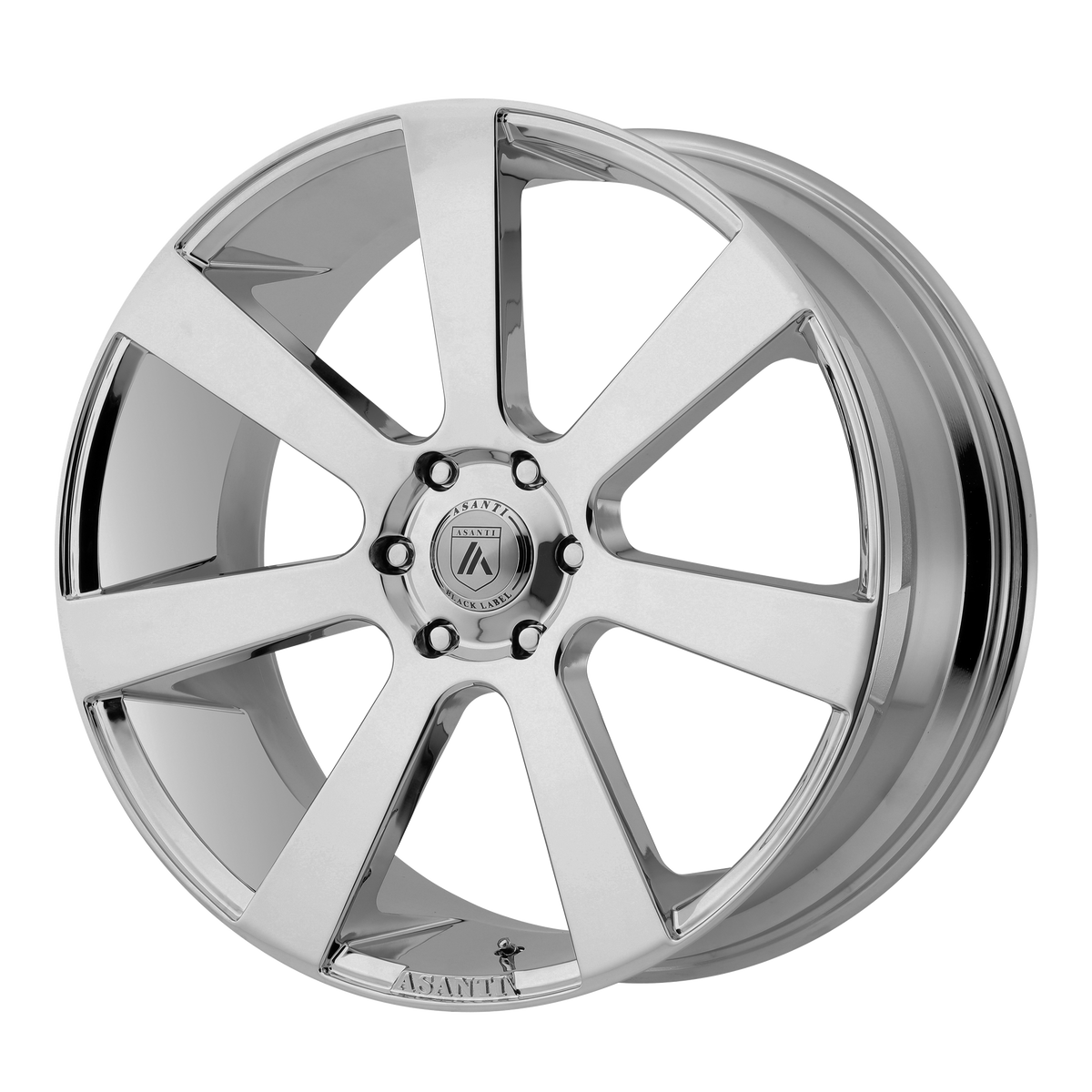 22x9 Asanti Black ABL-15 APOLLO Chrome Wheel 5x120 (35mm)