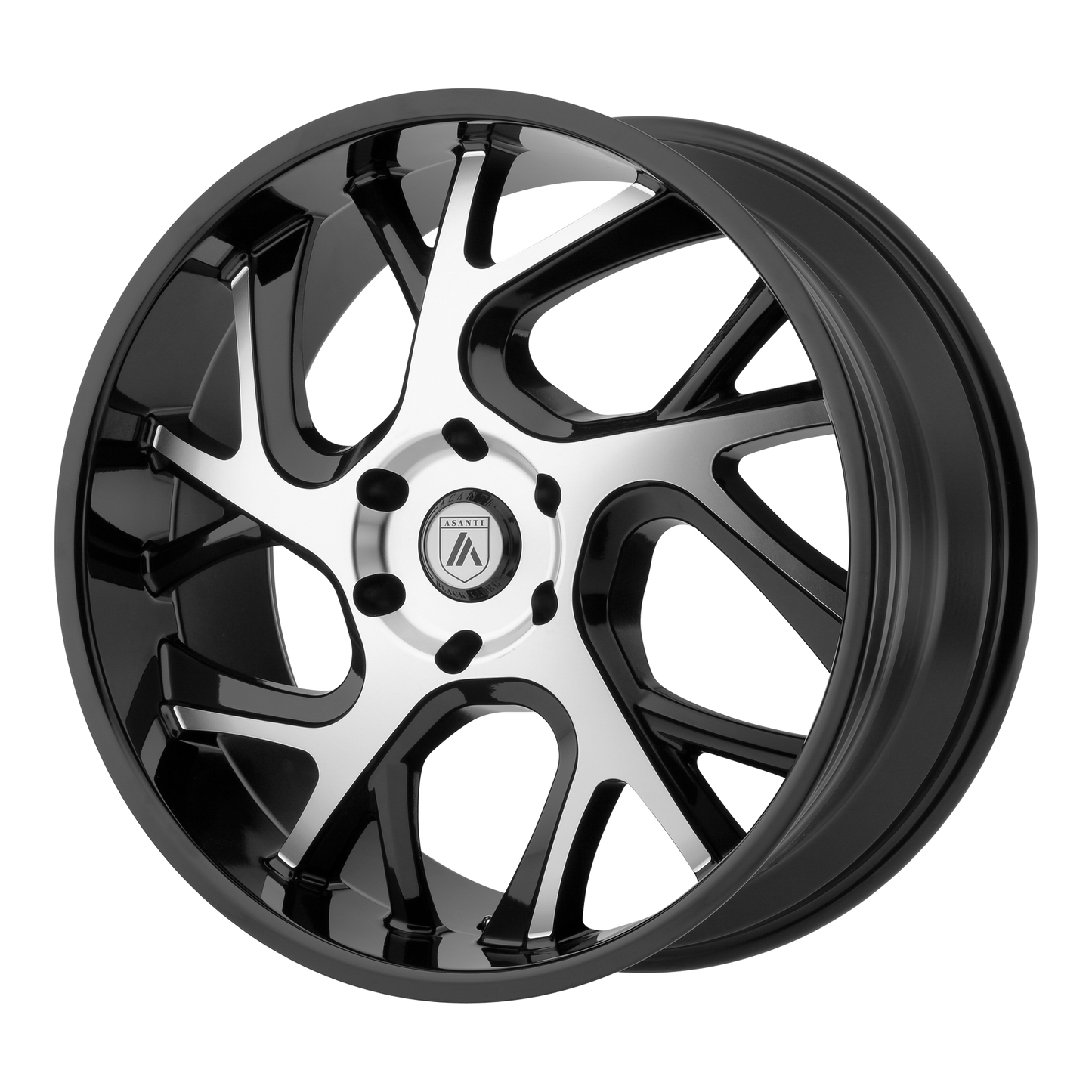 22x9 Asanti Black ABL-16 Black Machined Wheel 6x5.5 (30mm)