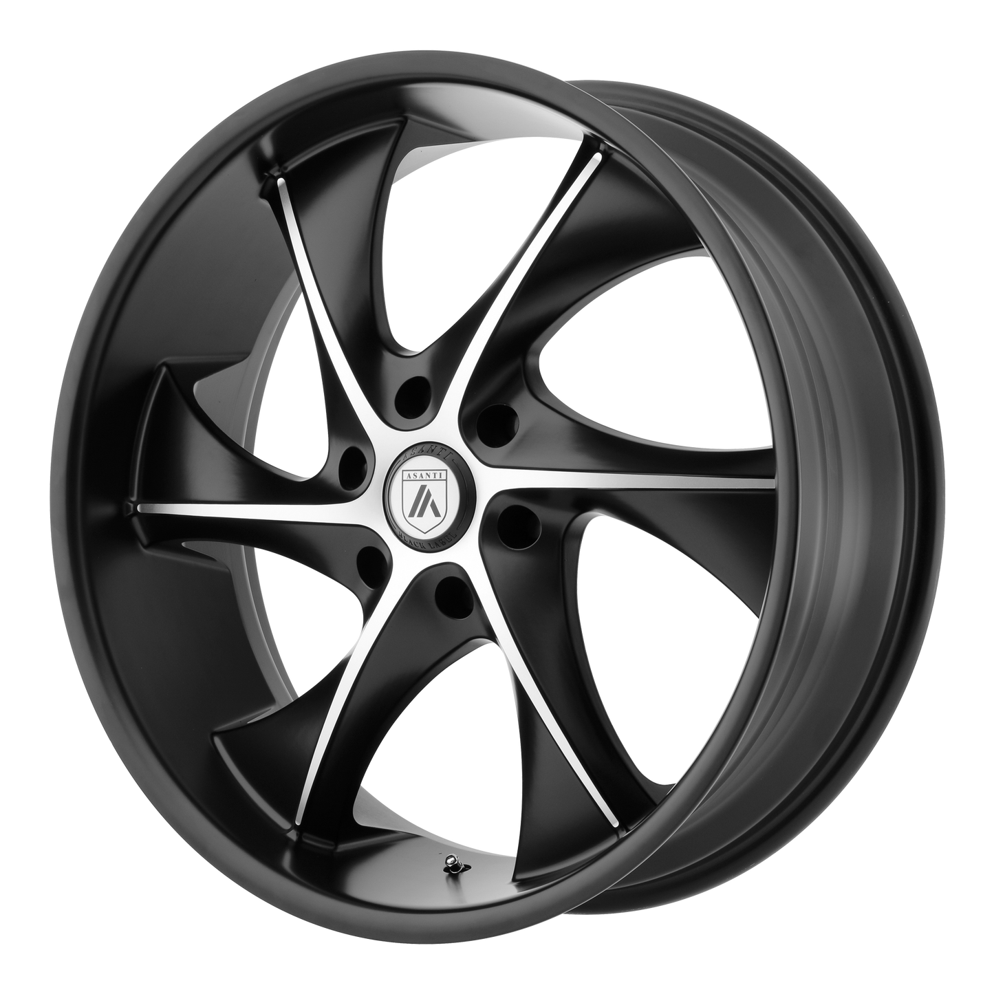 20x8.5 Asanti Black ABL-17 Satin Black Machined Wheel 6x5.5 (15mm)