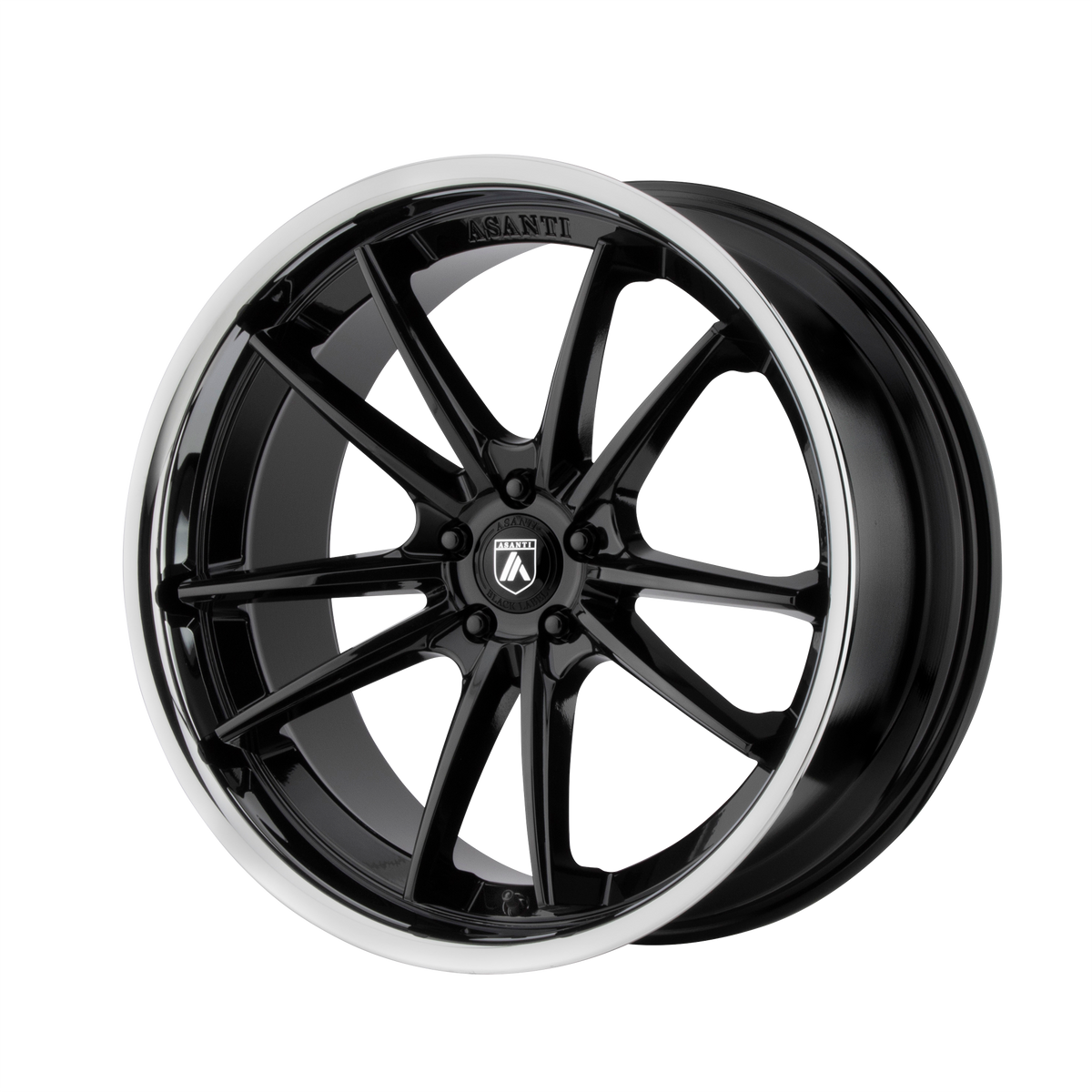 20x9 Asanti Black ABL-23 SIGMA Gloss Black Chrome Lip Wheel 5x120 (35mm)