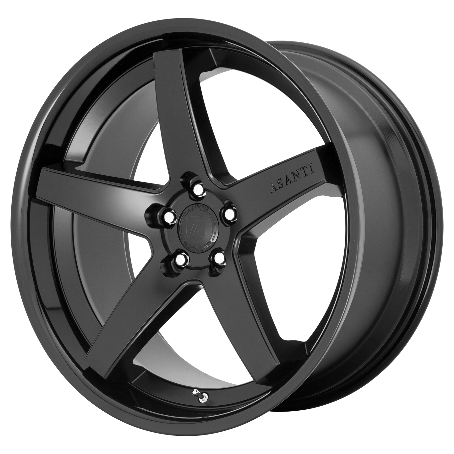 20x10.5 Asanti Black ABL31 REGAL Satin Black Gloss Black Lip Wheel 5x115 (20mm)