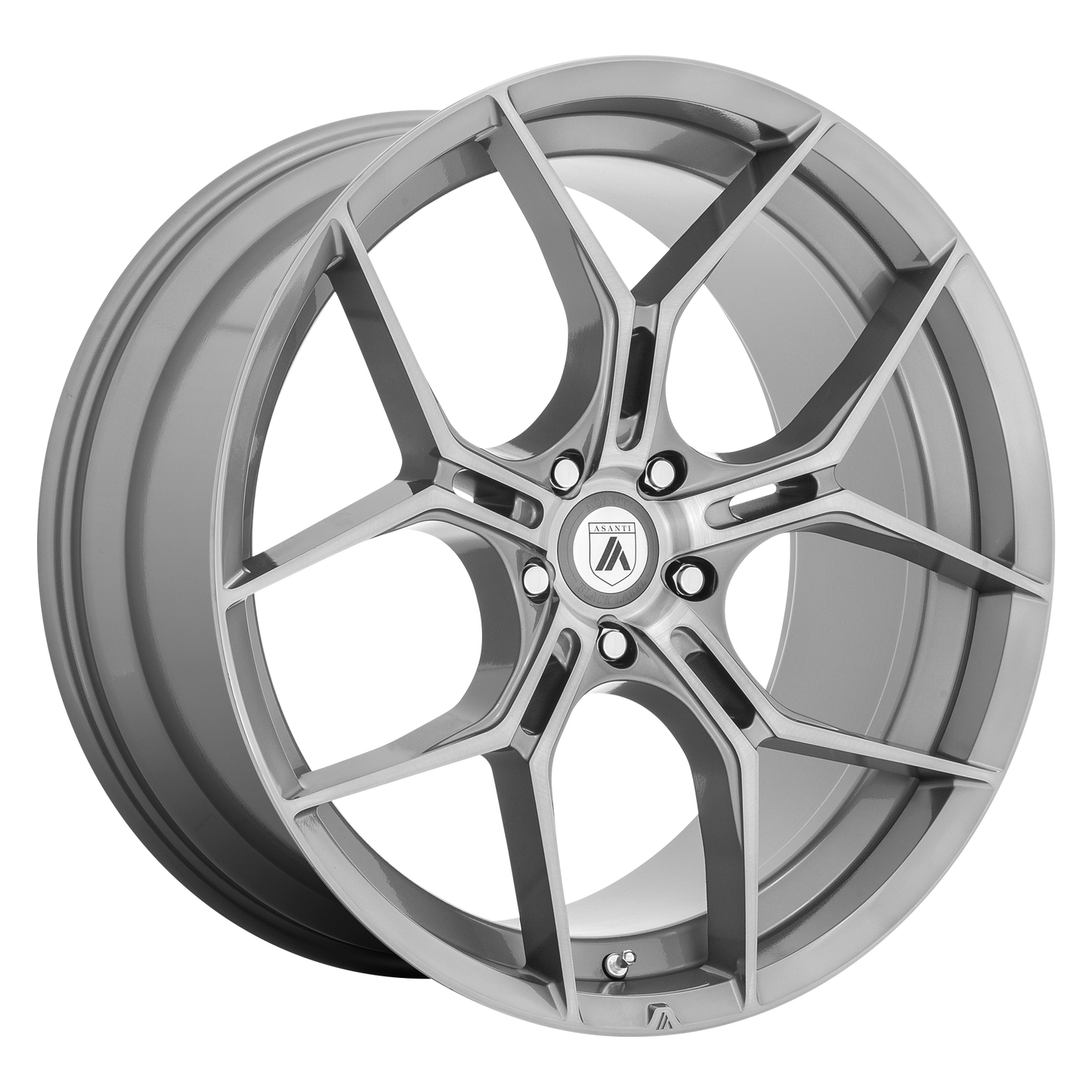 20x9 Asanti Black ABL-37 MONARCH Titanium Brushed Wheel 5x112 (38mm)