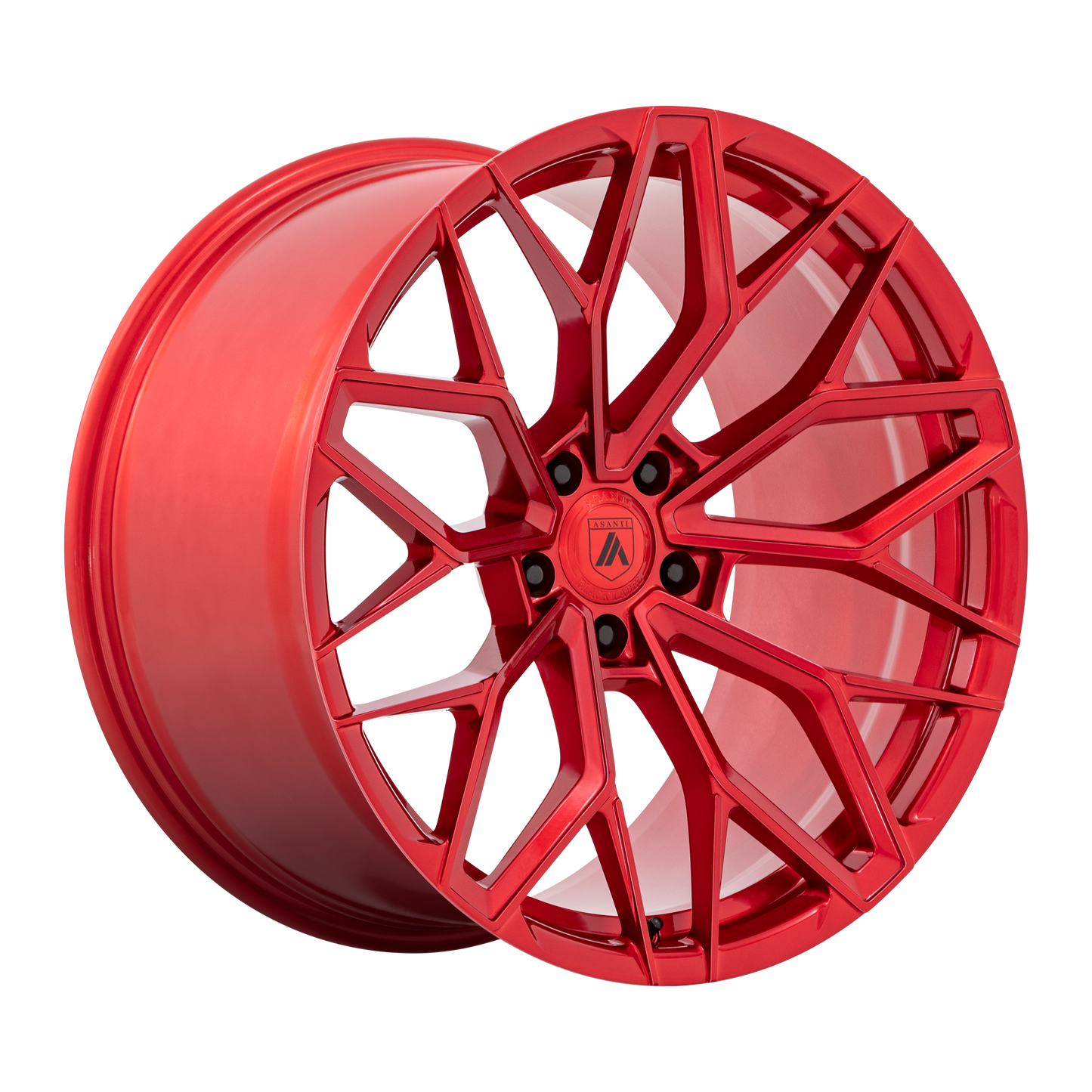 20x9.5 Asanti Black ABL-39 Mogul Candy Red Wheel 5x115 (15mm)