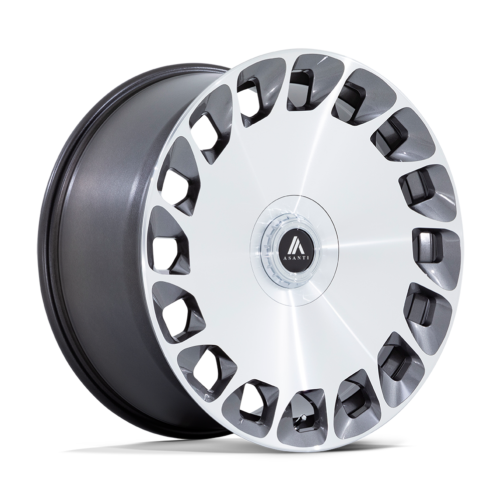 24x10 Asanti Black ABL-45 Aristocrat Gloss Platinum Wheel 5x120 (35mm)