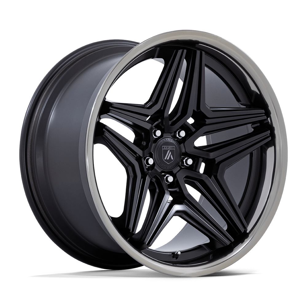 20x10.5 Asanti Black AB046 Duke Satin Black DDT Lip Wheel 5x4.5 (18mm)