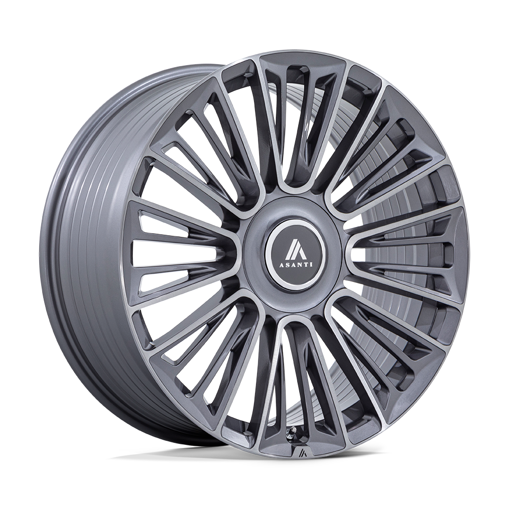 22x9.5 Asanti Black AB049 Premier Anthracite Brushed Wheel 6x120/6x132 (30mm)