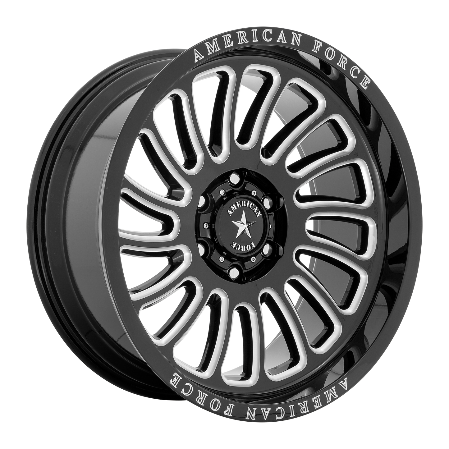 22x10 American Force AC004 Vulcan Black Milled DIRECTIONAL Wheel 6x5.5 (-18mm)