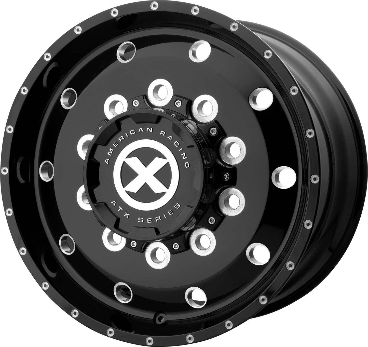 22.5x12.25 ATX AO400 BAJA Gloss Black Milled - Front Wheel 10x285 (119mm)