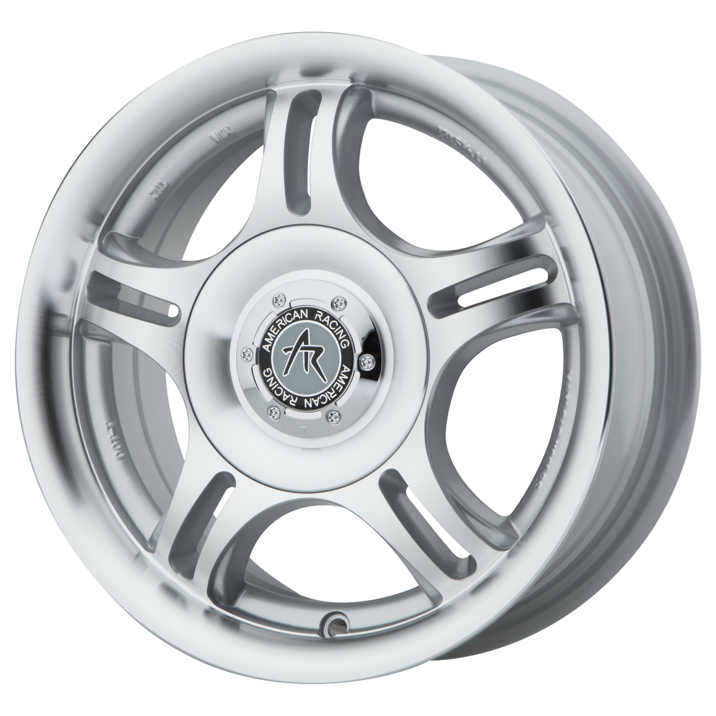 18x8 American Racing AR95T Machined With Clearcoat Wheel 5x112 (30mm)