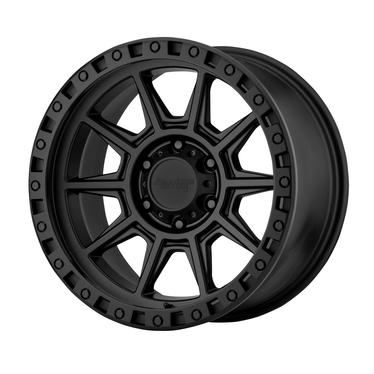 16x8 American Racing AR202 Cast Iron Black Wheel 6x5.5 (0mm)