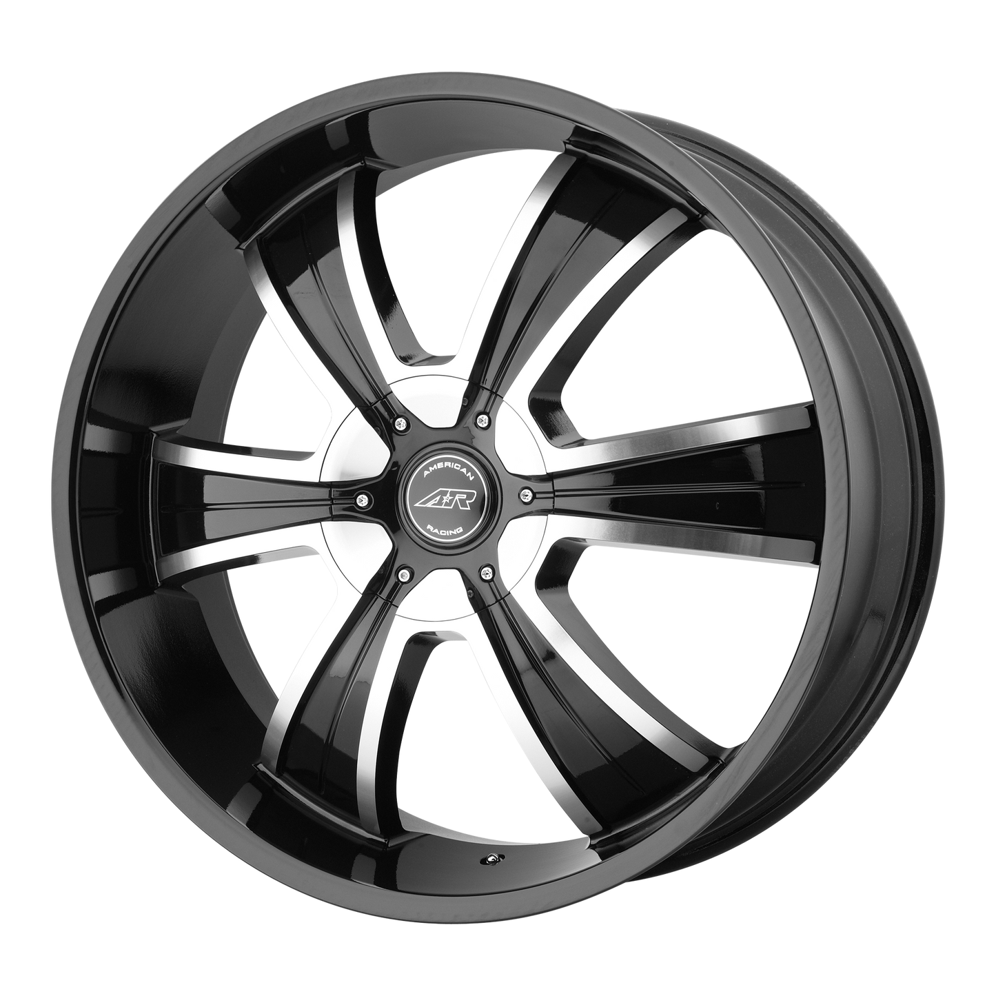24x9 American Racing AR894 Black Machined Wheel 5x4.75/5x5 (15mm)