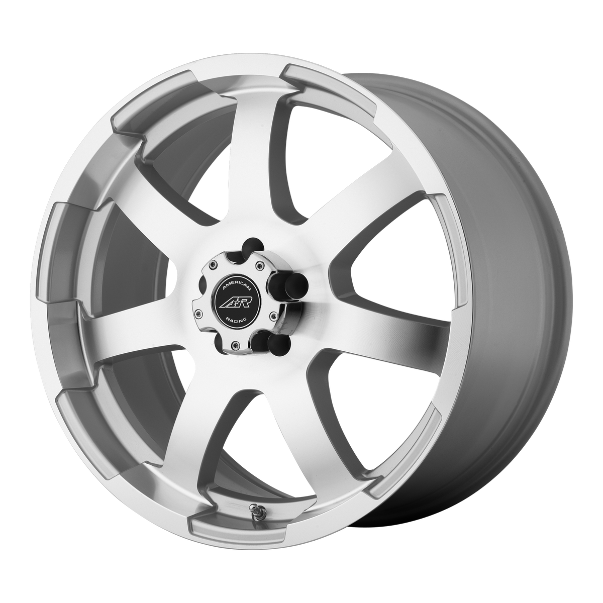 22x9.5 American Racing AR899 Silver Machined Wheel 5x120 (35mm)