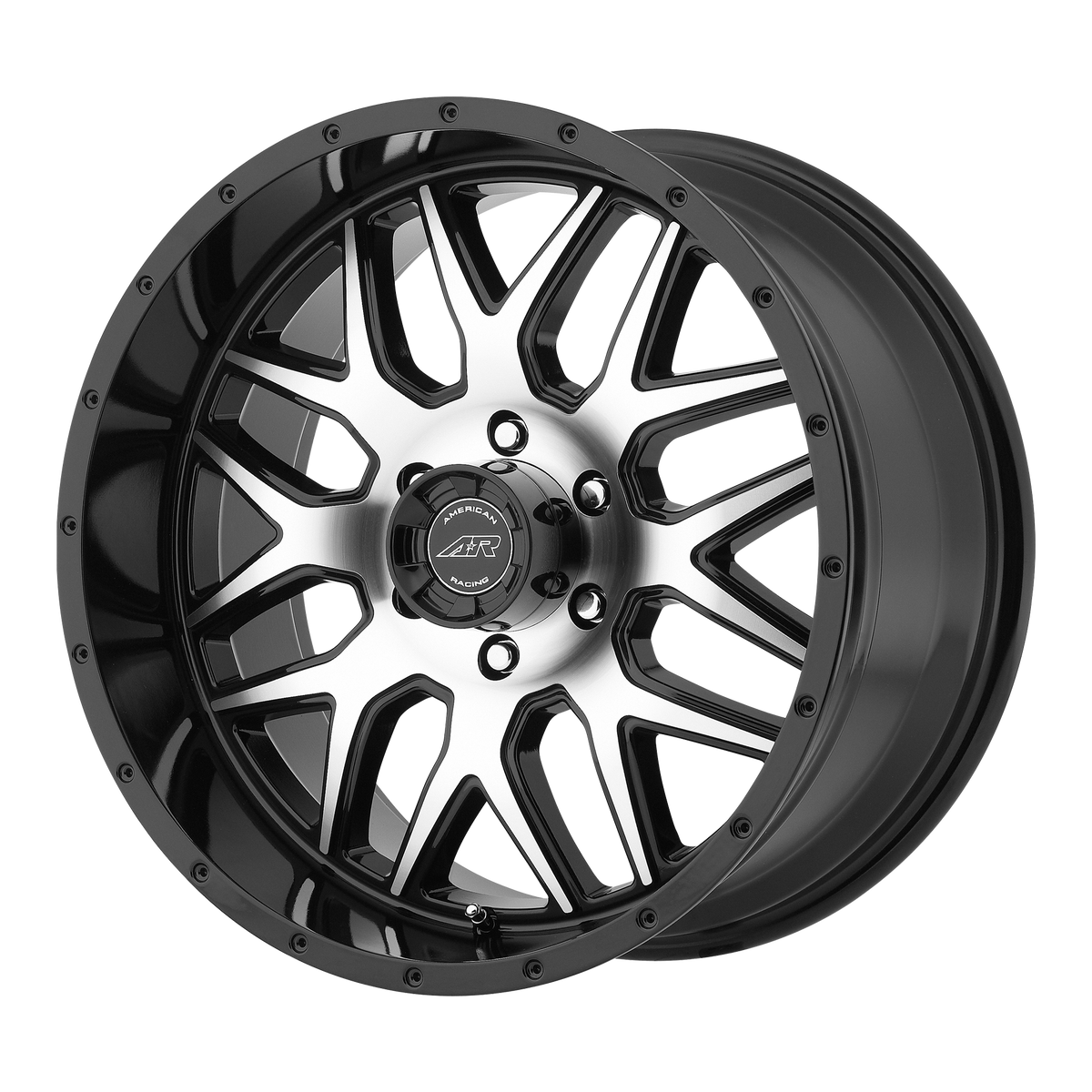20x9 American Racing AR910 Gloss Black Machined Wheel 6x5.5 (0mm)