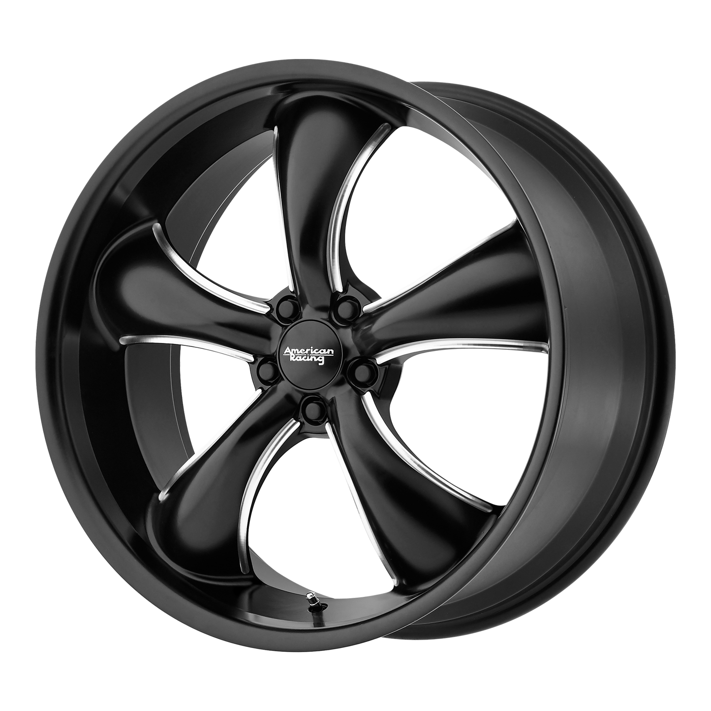 20x8.5 American Racing AR912 TT60 Satin Black Milled Wheel 5x120 (35mm)
