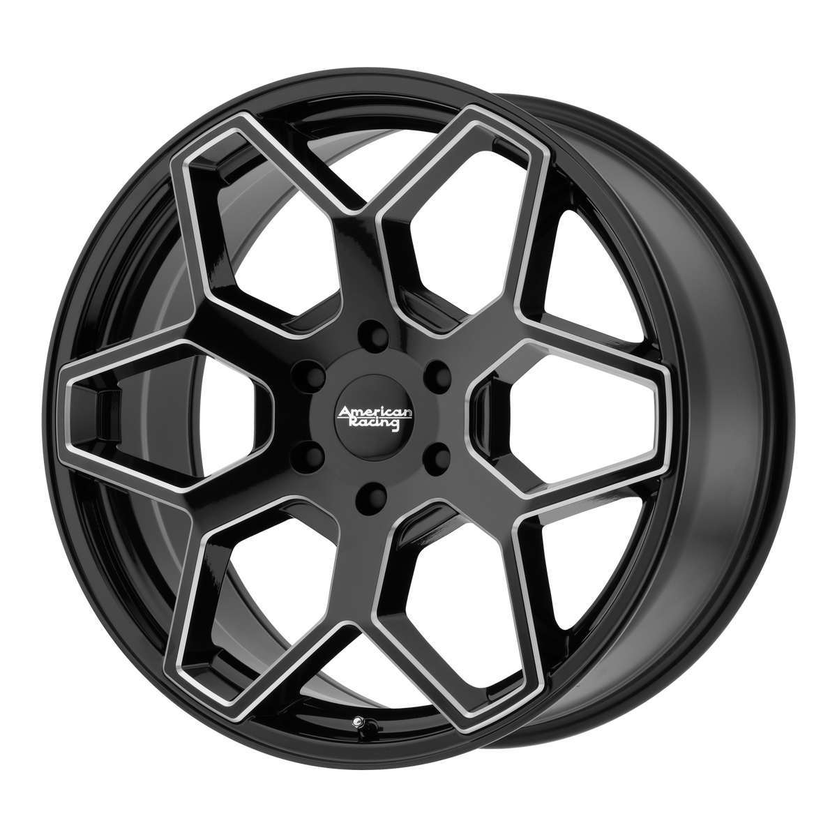 20x8.5 American Racing AR916 Gloss Black Milled Wheel 6x135 (35mm)