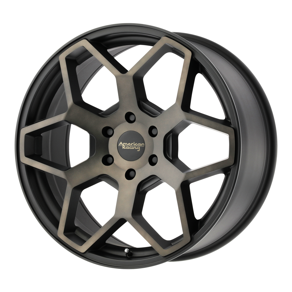 20x8.5 American Racing AR916 Satin Black W/ Dark Tint Wheel 6x4.5 (35mm)