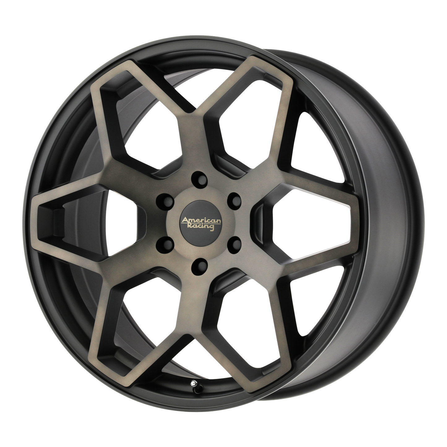 20x8.5 American Racing AR916 Satin Black W/ Dark Tint Wheel 6x4.5 (35mm)