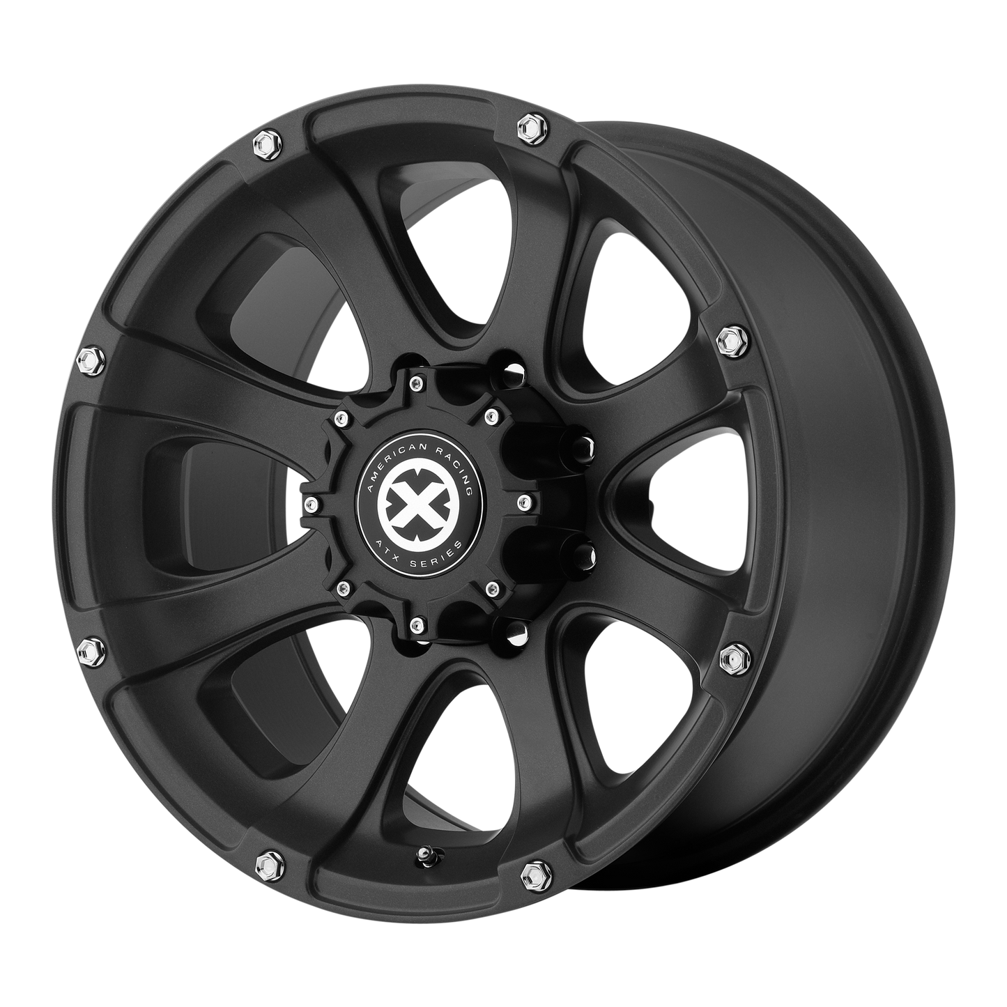 16x8 ATx Series Ax188 LEDGE Textured Black Wheel 6x5.5 (0mm)