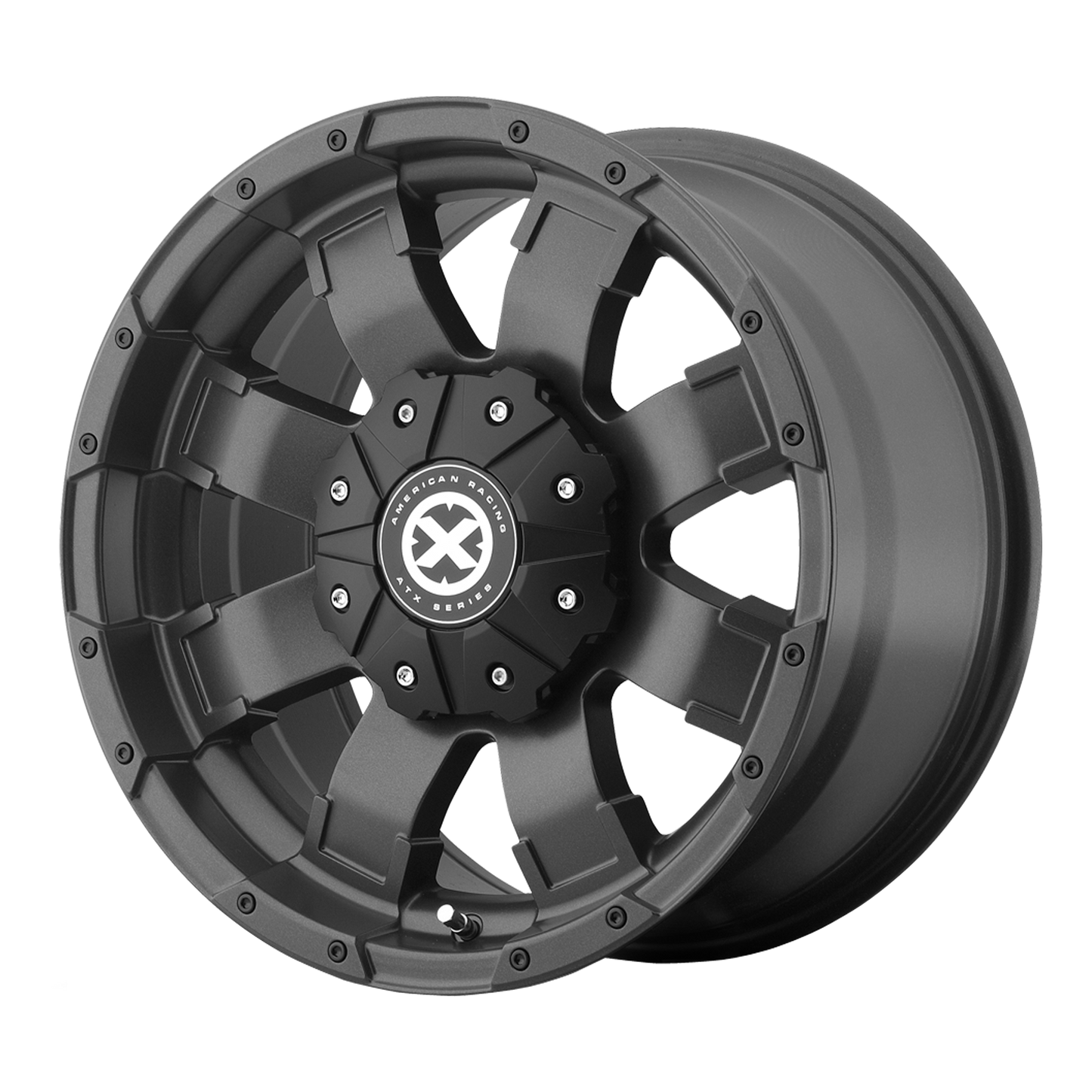 18x9 ATX Series AX191 SHACKLE Textured Black Wheel BLANK (20mm)